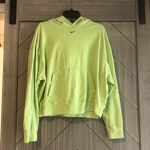 Lime green Nike hoodie size medium